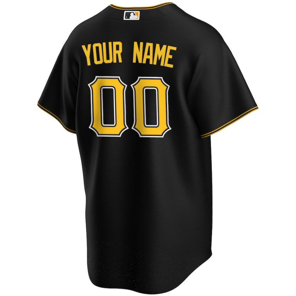 Pittsburgh Pirates Alternate Replica Custom Jersey Black