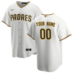 San Diego Padres Home Replica Custom Jersey White