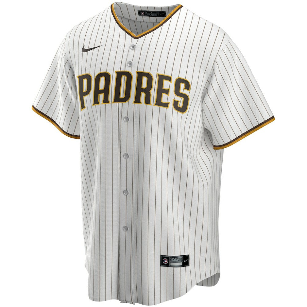 San Diego Padres Home Replica Custom Jersey White