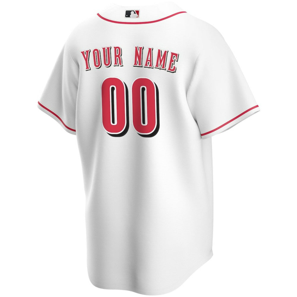 Cincinnati Reds Home Replica Custom Jersey White