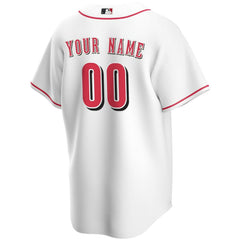 Cincinnati Reds Home Replica Custom Jersey White