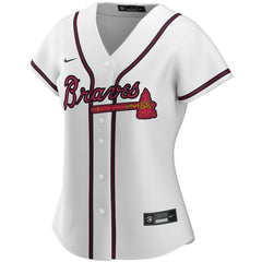 Atlanta Braves Women's Home Replica Custom Jersey White