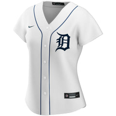 Detroit Tigers Women's Home Replica Custom Jersey White