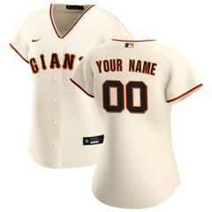San Francisco Giants Women's Home Replica Custom Jersey Cream