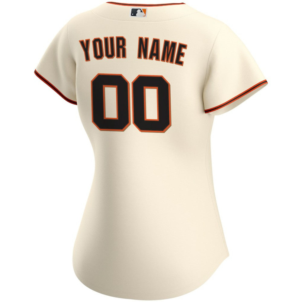 San Francisco Giants Women's Home Replica Custom Jersey Cream