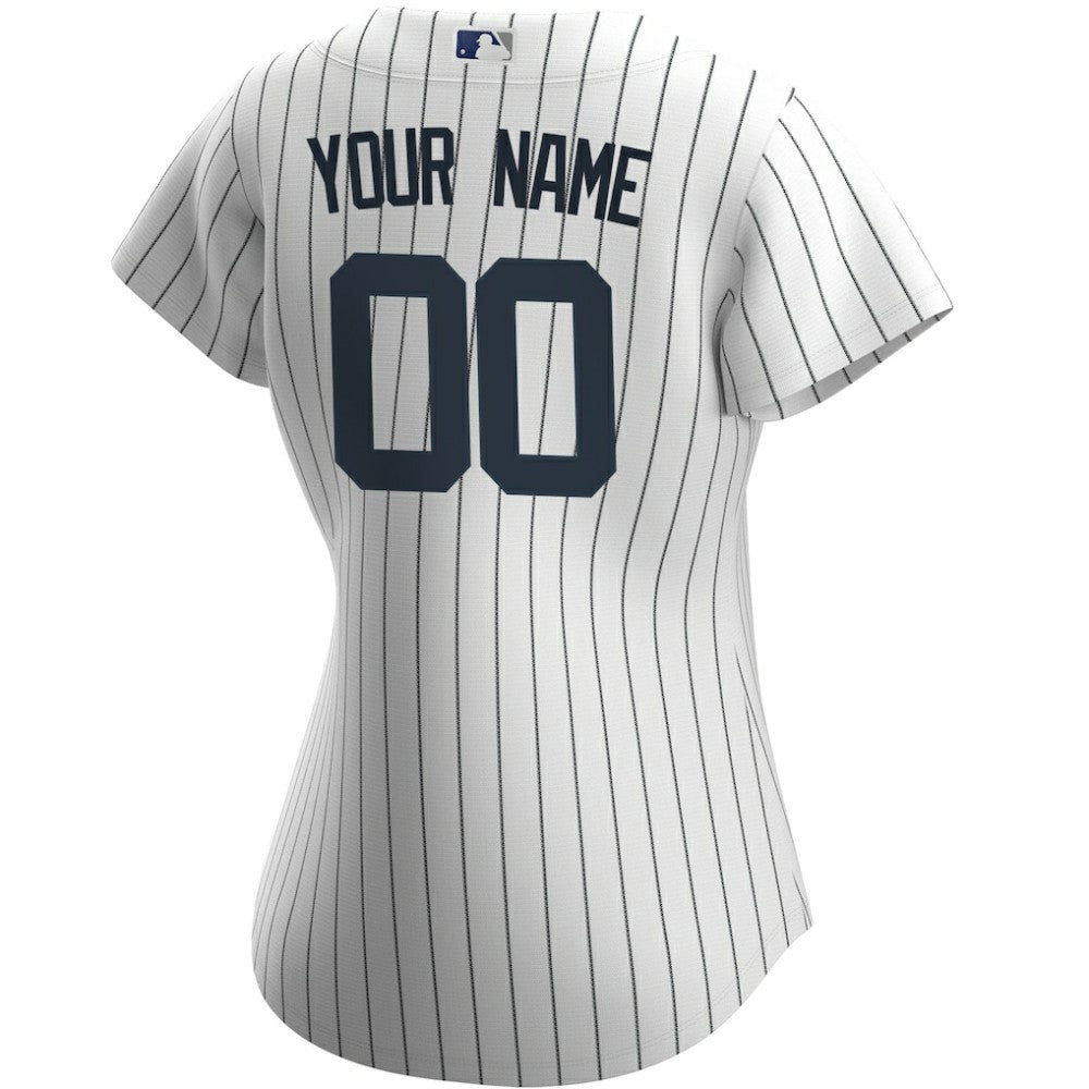 New York Yankees Women's Home Replica Custom Jersey White