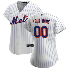 New York Mets Women's Home Replica Custom Jersey White