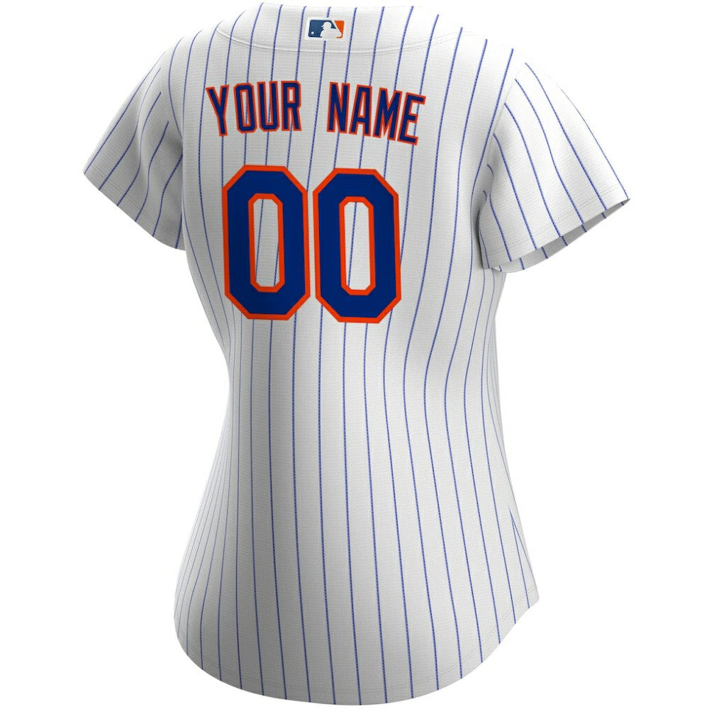 New York Mets Women's Home Replica Custom Jersey White
