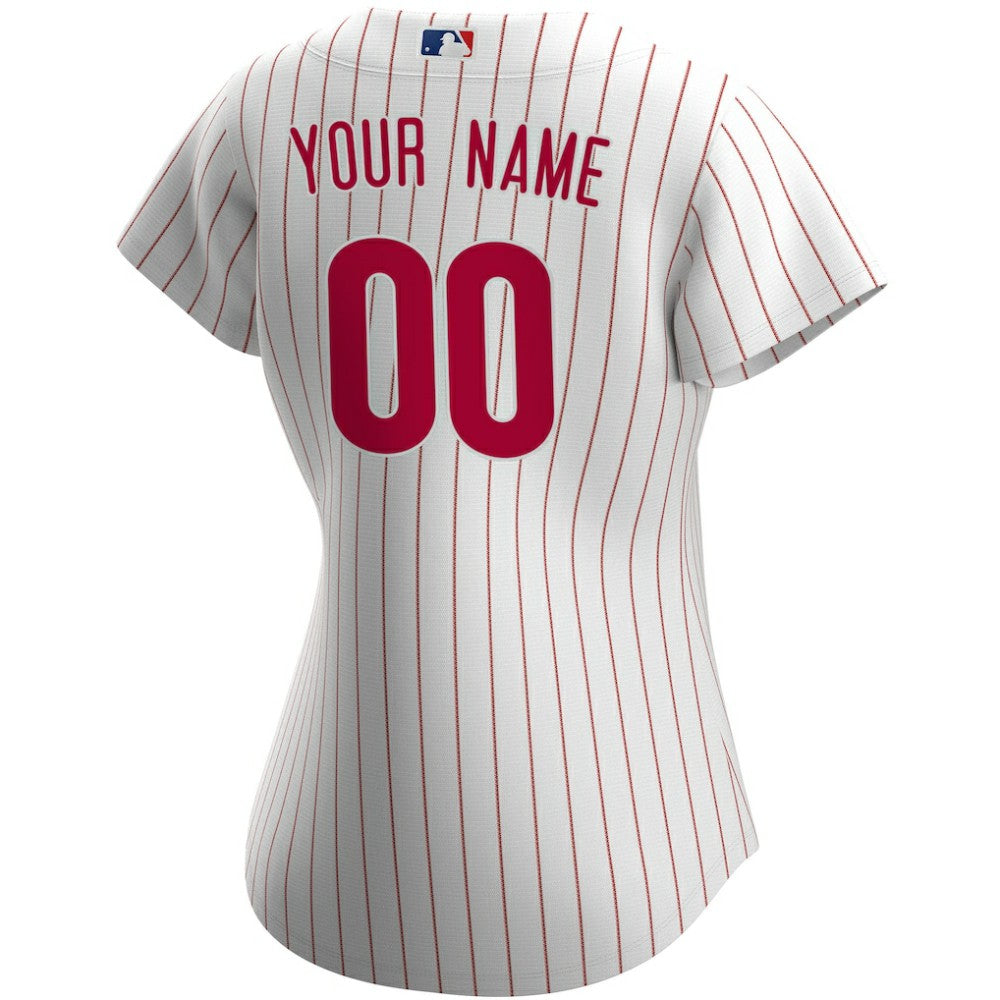 Philadelphia Phillies Women's Home Replica Custom Jersey White
