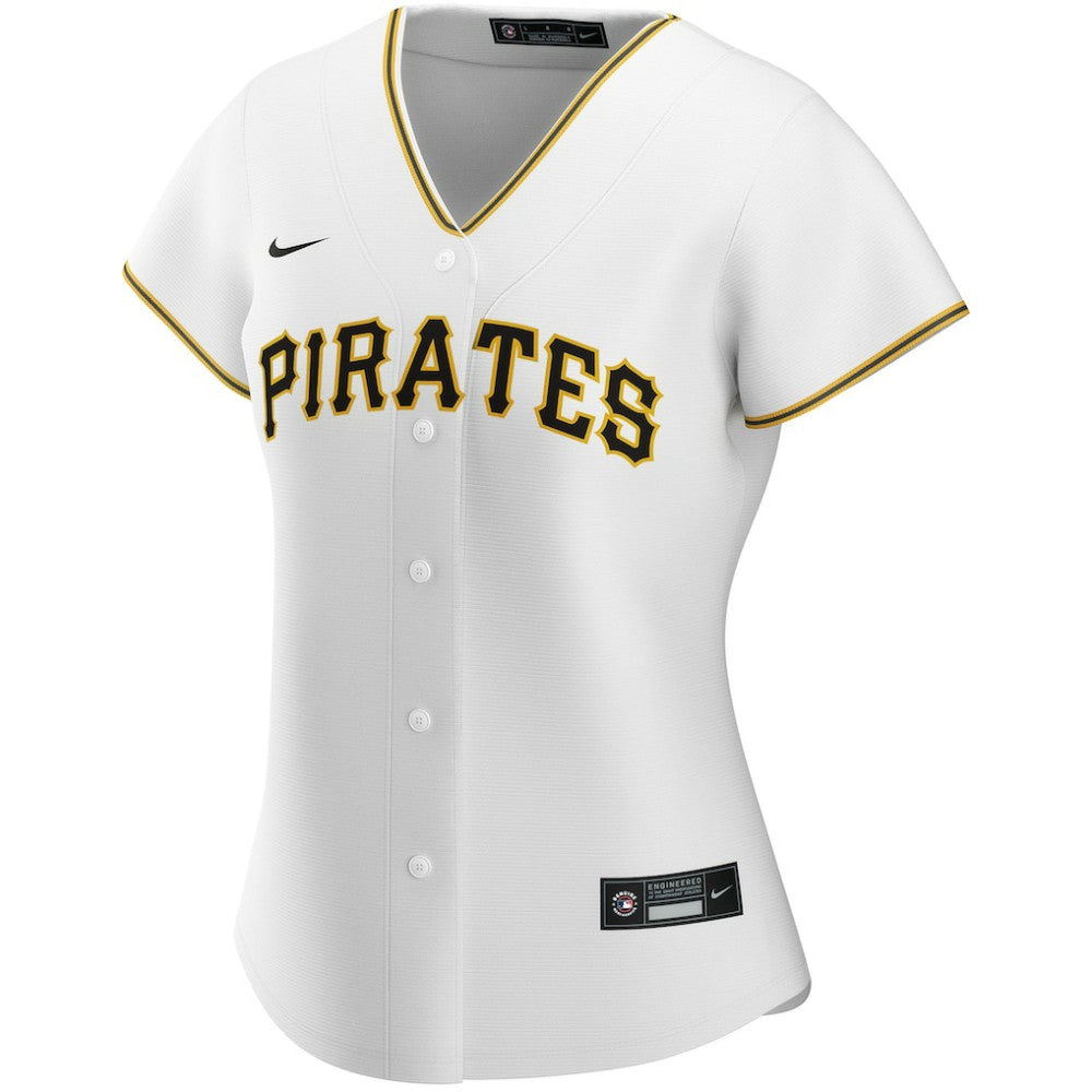 Pittsburgh Pirates Women's Home Replica Custom Jersey White