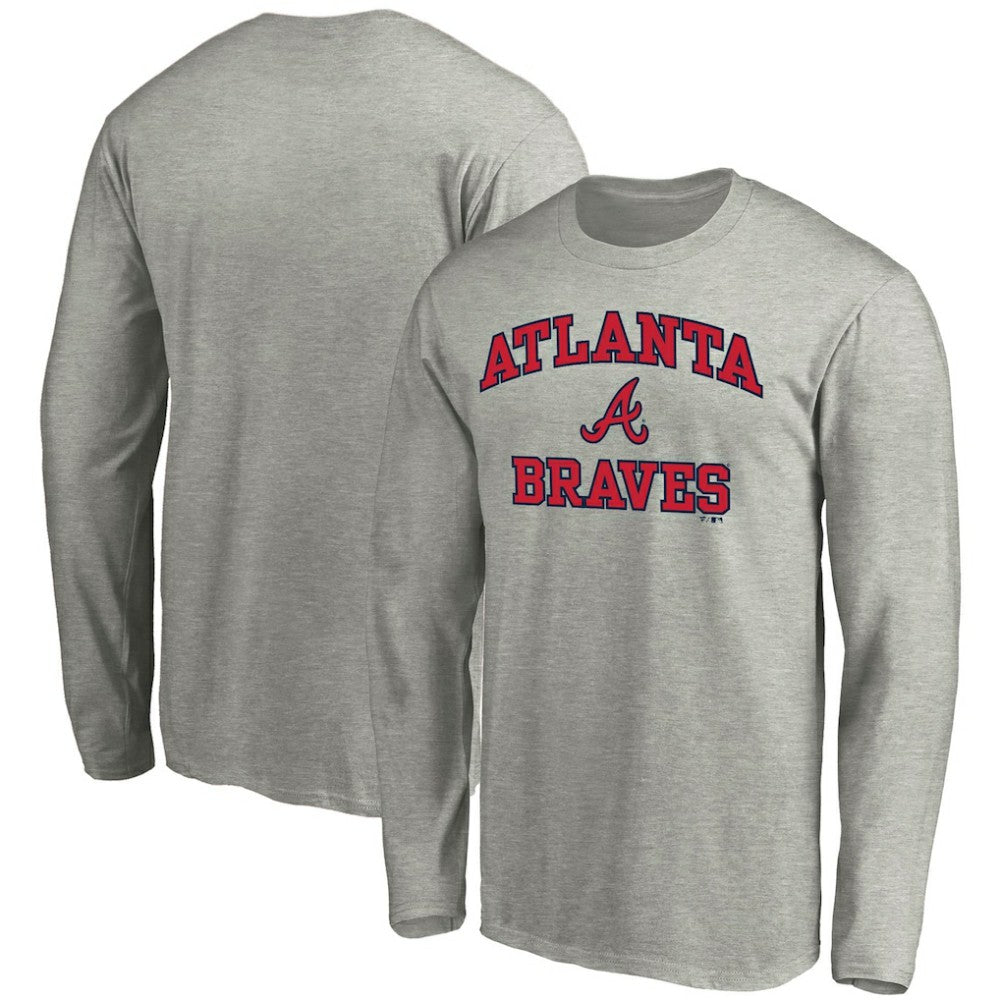 Atlanta Braves Heart & Soul Long Sleeve T-Shirt Gray