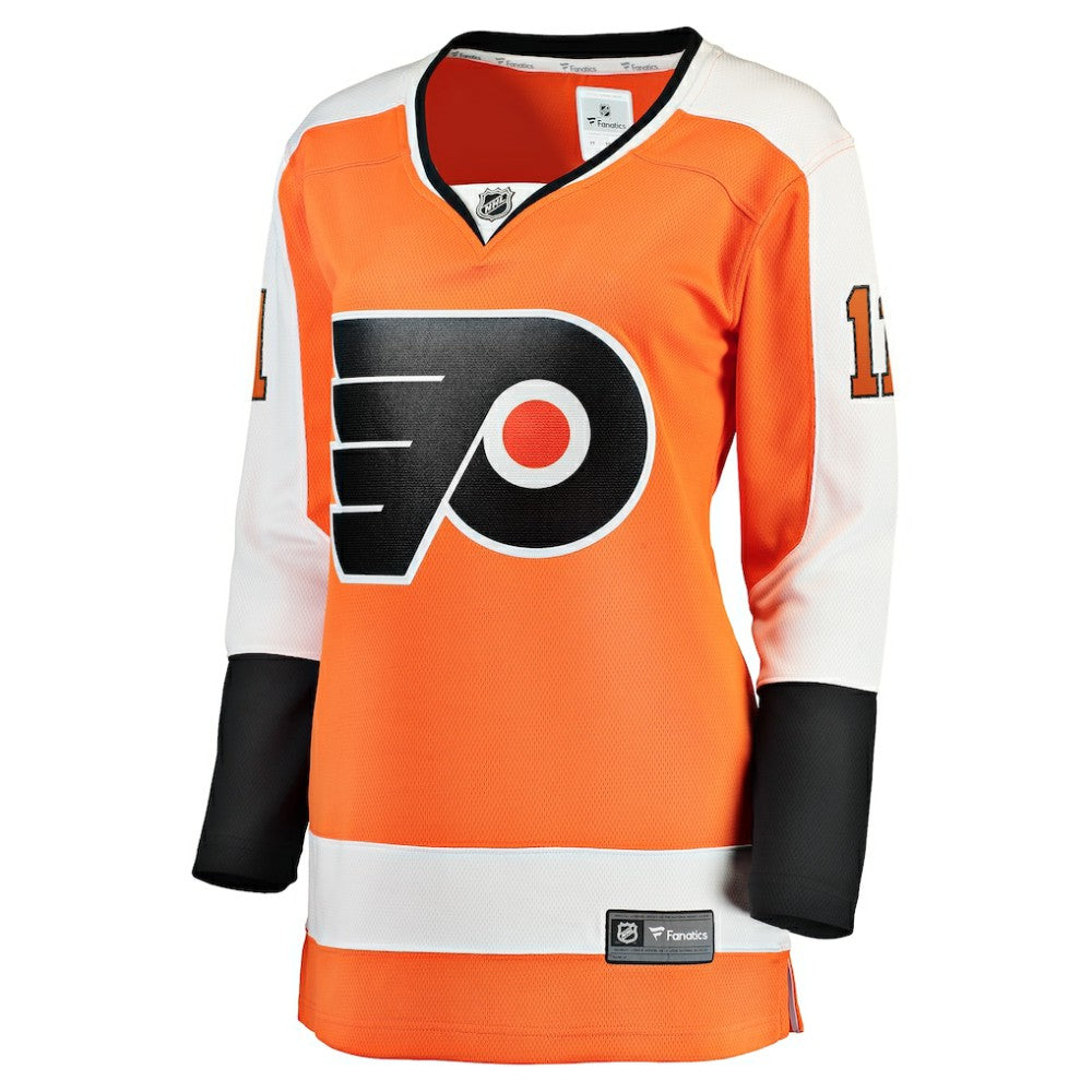 Travis Konecny Philadelphia Flyers Fanatics Women's Home Breakaway Jersey - Orange Jerseys