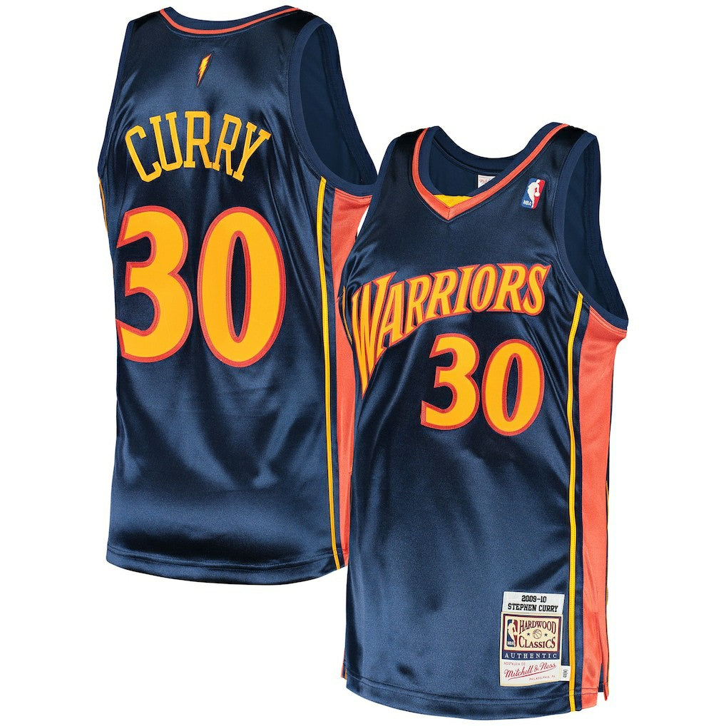 Stephen Curry Golden State Warriors 2009/10 Hardwood Classics Authentic Jersey sale - Navy cheap