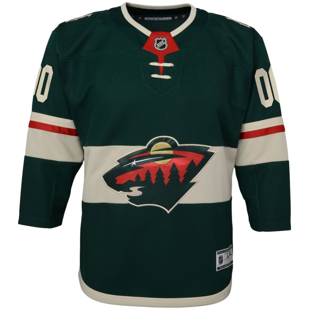 Minnesota Wild Youth Home Premier Custom Jersey - Green Jerseys