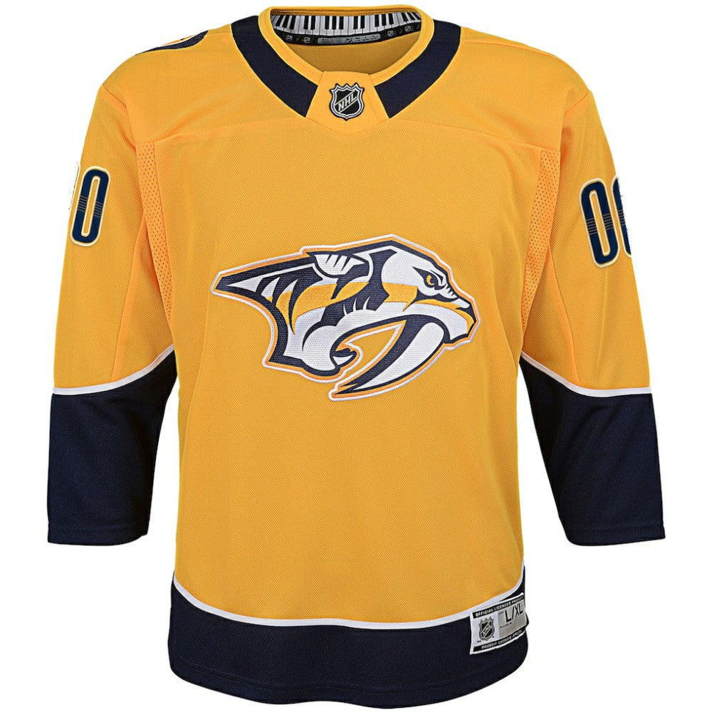 Nashville Predators Youth Home Premier Custom Jersey - Yellow Jerseys