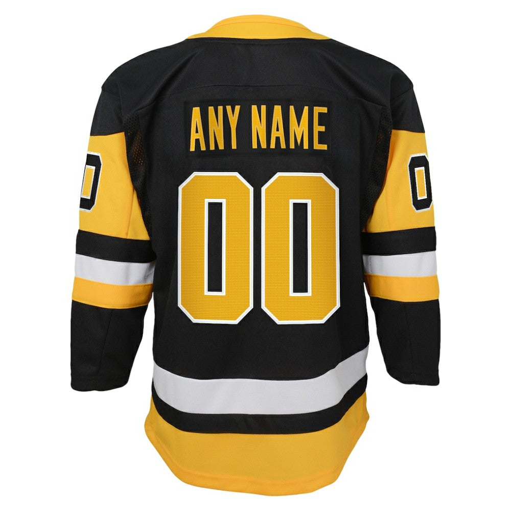 Pittsburgh Penguins Youth Home Premier Custom Jersey - Black Jerseys
