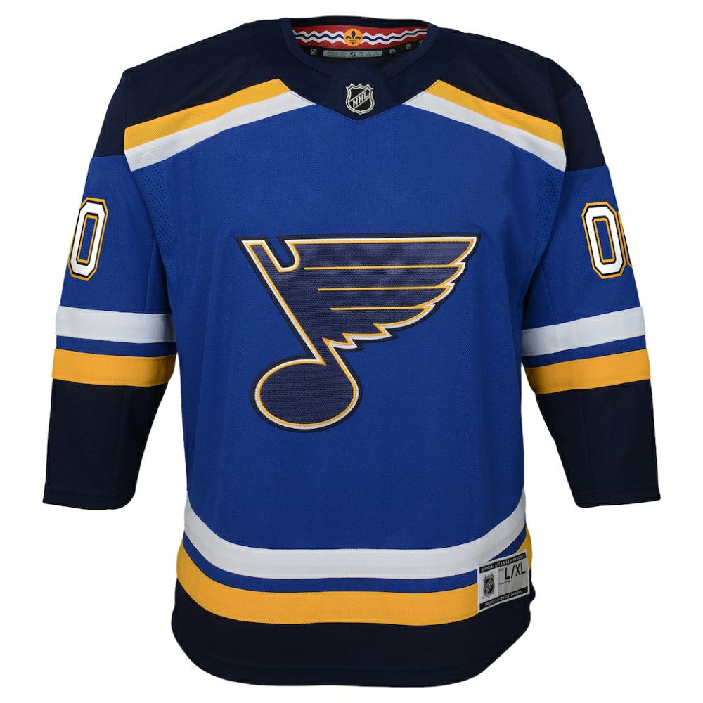 St. Louis Blues Youth Home Premier Custom Jersey - Blue Jerseys