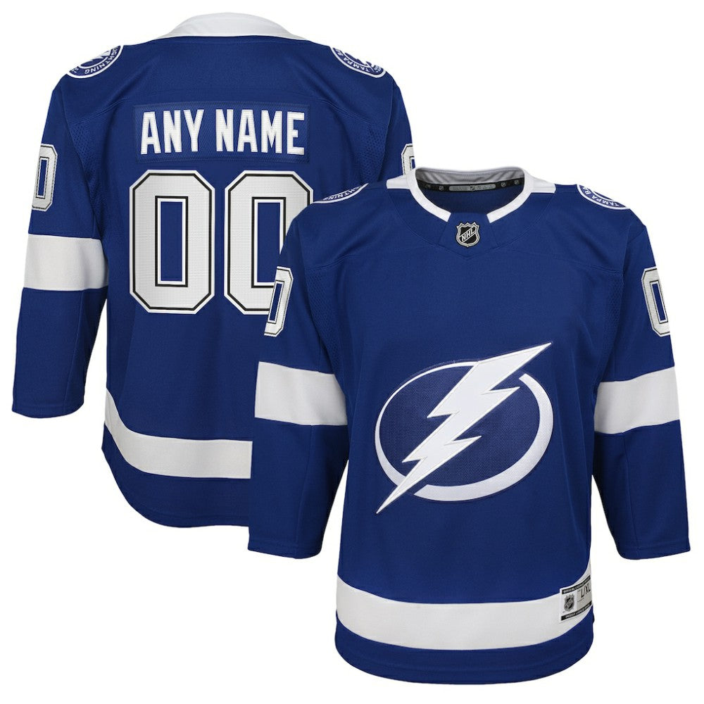 Tampa Bay Lightning Youth Home Custom Premier Jersey - Blue Jerseys
