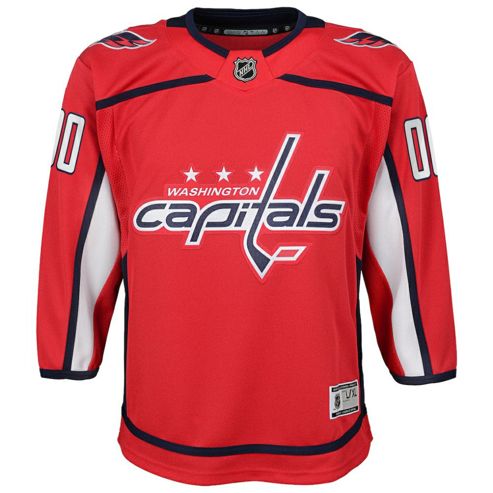 Washington Capitals Youth Home Custom Premier Jersey - Red Jerseys