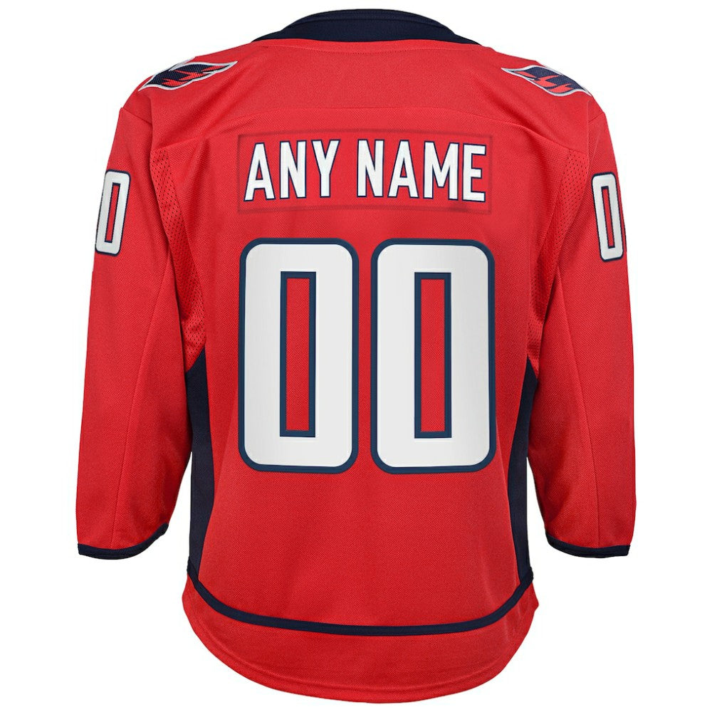 Washington Capitals Youth Home Custom Premier Jersey - Red Jerseys