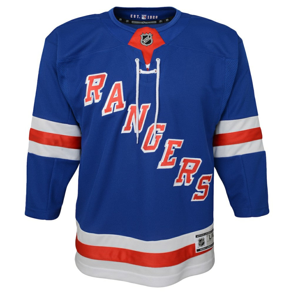 New York Rangers Youth Home Premier Jersey - Blue Jerseys