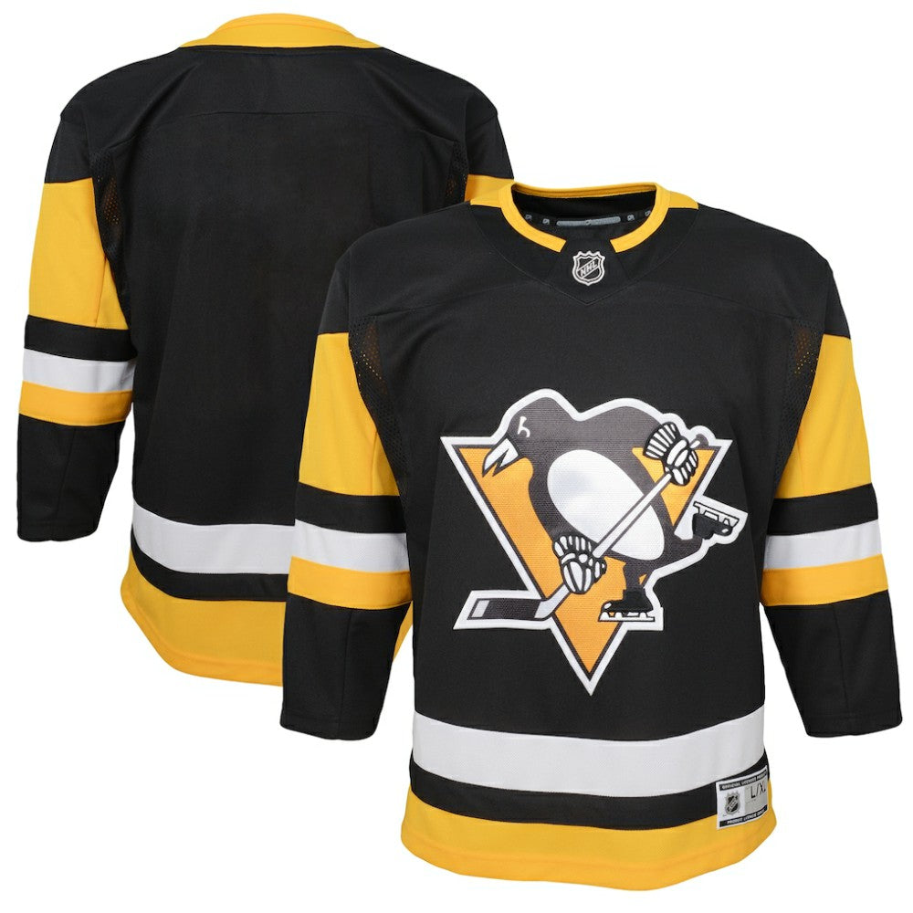 Pittsburgh Penguins Youth Home Premier Blank Jersey - Black Jerseys