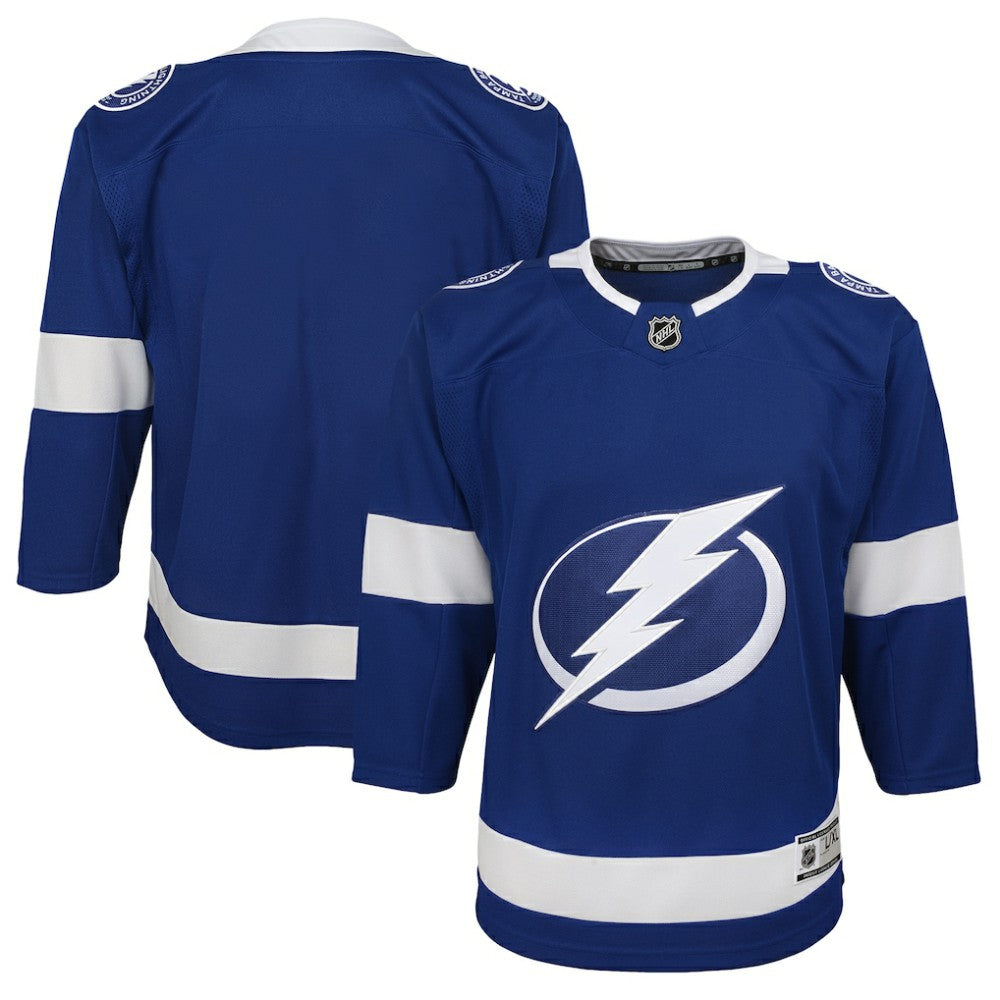 Tampa Bay Lightning Youth Home Blank Premier Jersey - Blue Jerseys
