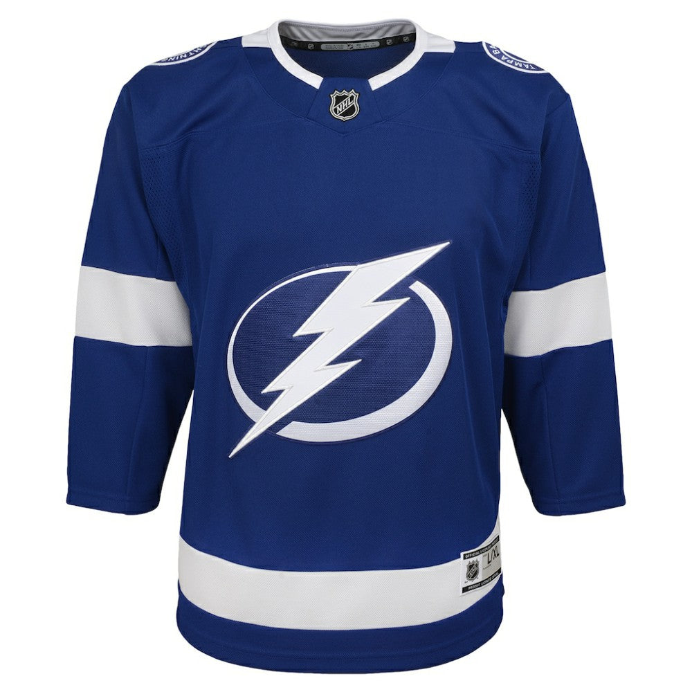 Tampa Bay Lightning Youth Home Blank Premier Jersey - Blue Jerseys