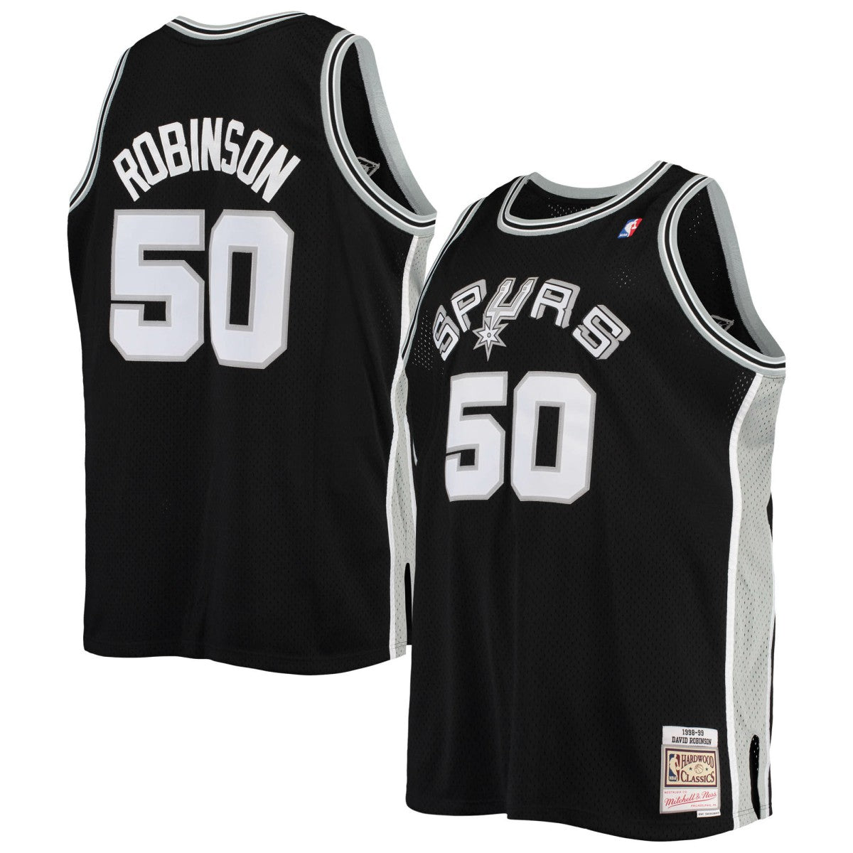 David Robinson San Antonio Spurs 1998/99 Big & Tall Hardwood Classics Swingman Jersey - Black for sale