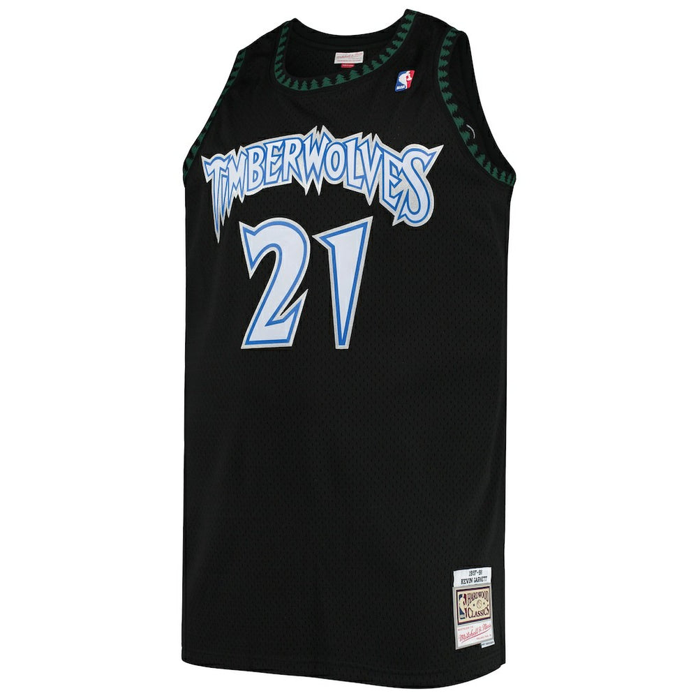 Kevin Garnett Minnesota Timberwolves 1997/98 Big & Tall Hardwood Classics Swingman Jersey - Black on sale