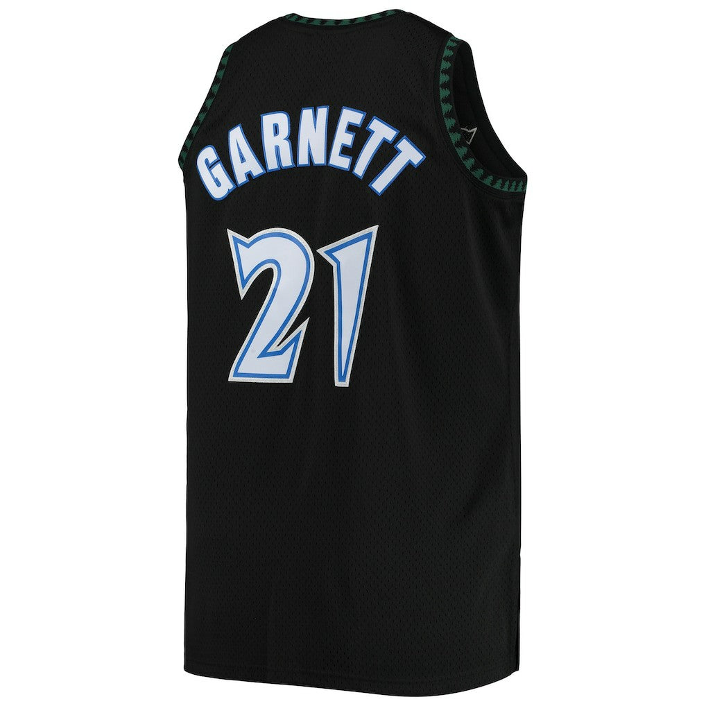 Kevin Garnett Minnesota Timberwolves 1997/98 Big & Tall Hardwood Classics Swingman Jersey - Black on sale