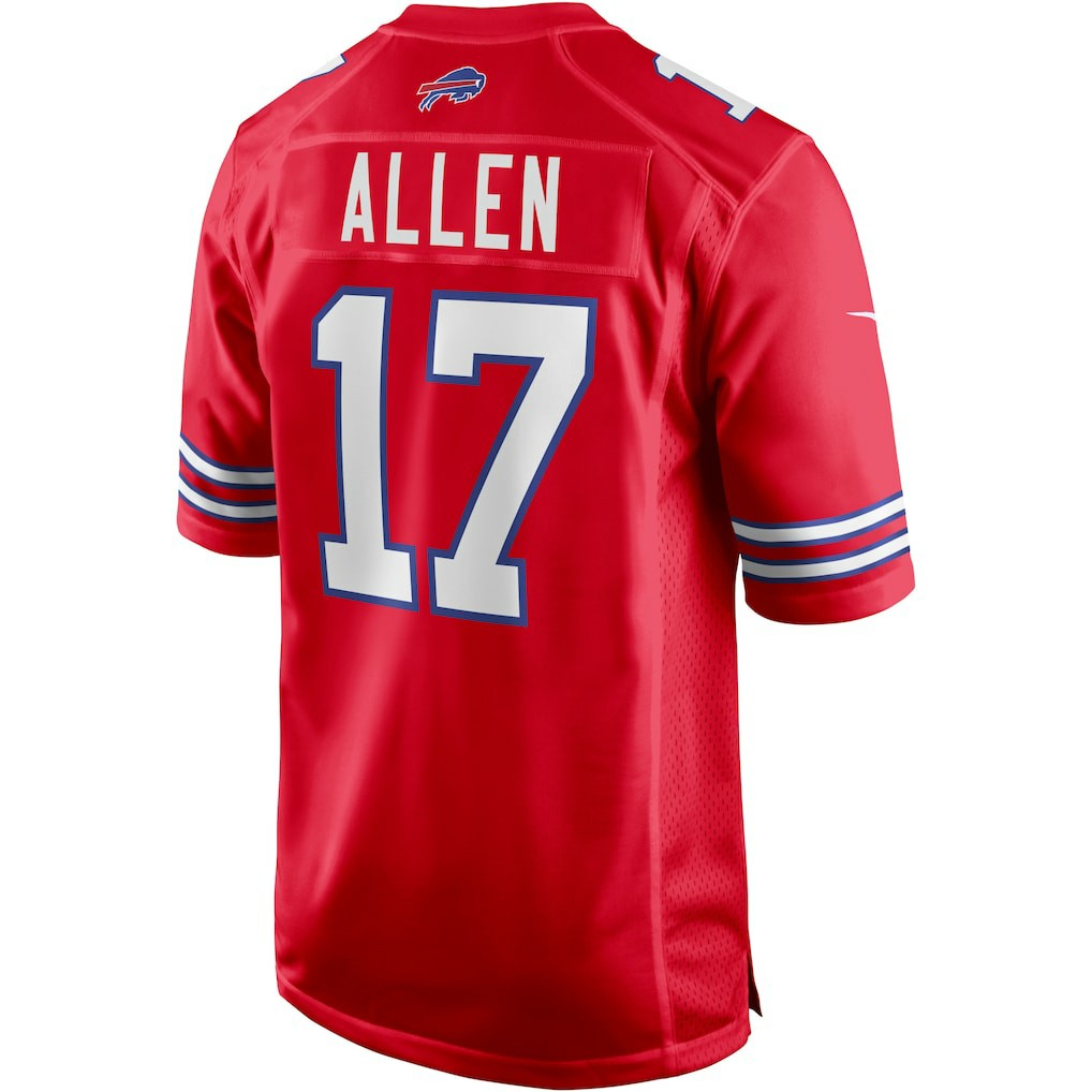 Josh Allen Buffalo Bills Alternate Game Player Jersey - Red sale