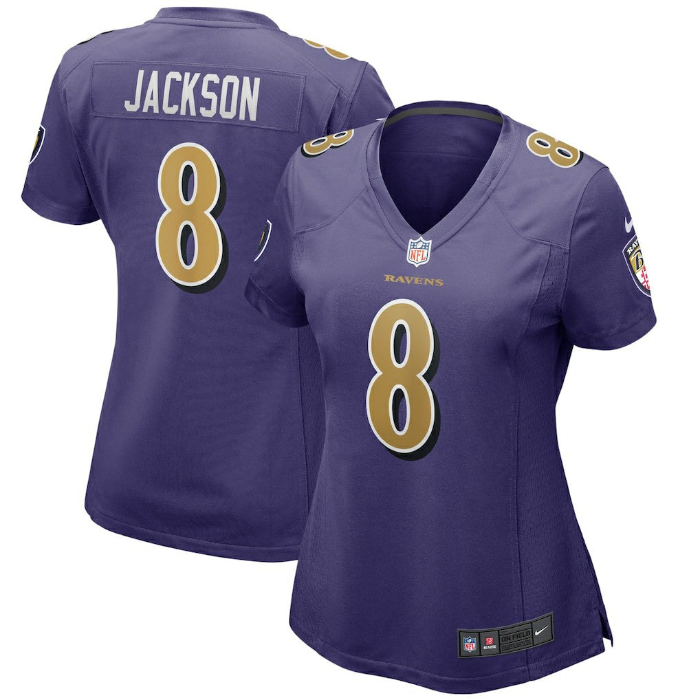 Lamar Jackson Baltimore Ravens Women's Alternate Game Player Jersey - Purple sale