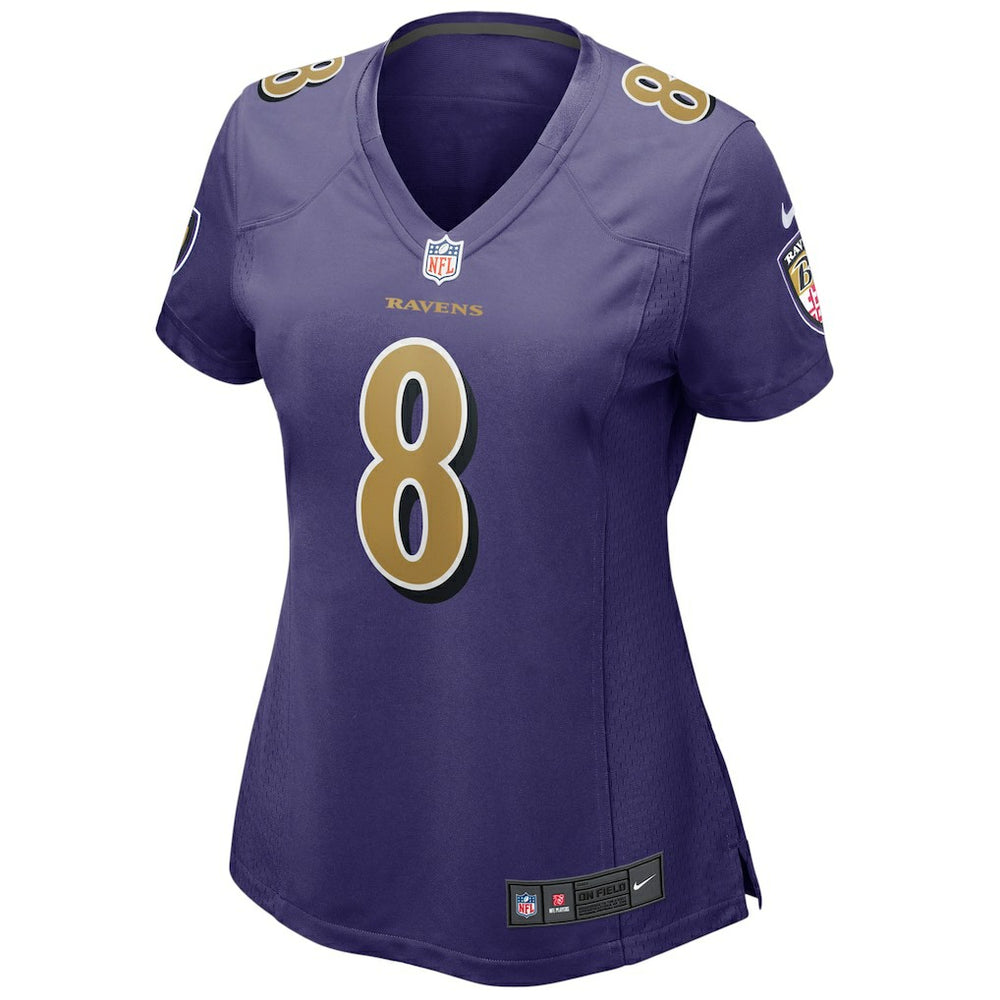 Lamar Jackson Baltimore Ravens Women's Alternate Game Player Jersey - Purple sale