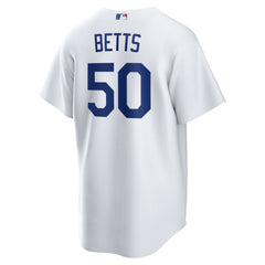 Mookie Betts Los Angeles Dodgers Home Replica Player Name Jersey White