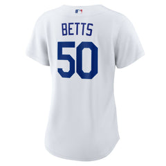 Mookie Betts Los Angeles Dodgers Women's Home Replica Player Jersey White
