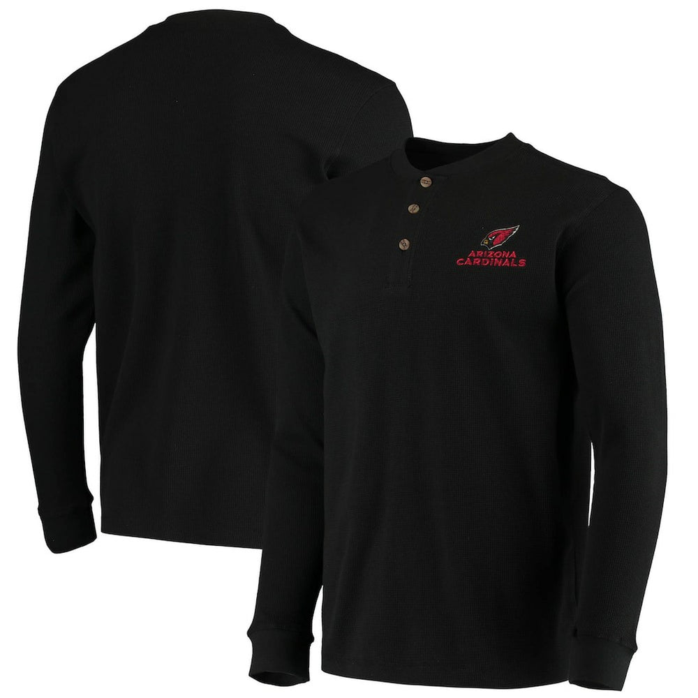 Arizona Cardinals Dunbrooke Logo Maverick Thermal Henley Long Sleeve T-Shirt - Black discount