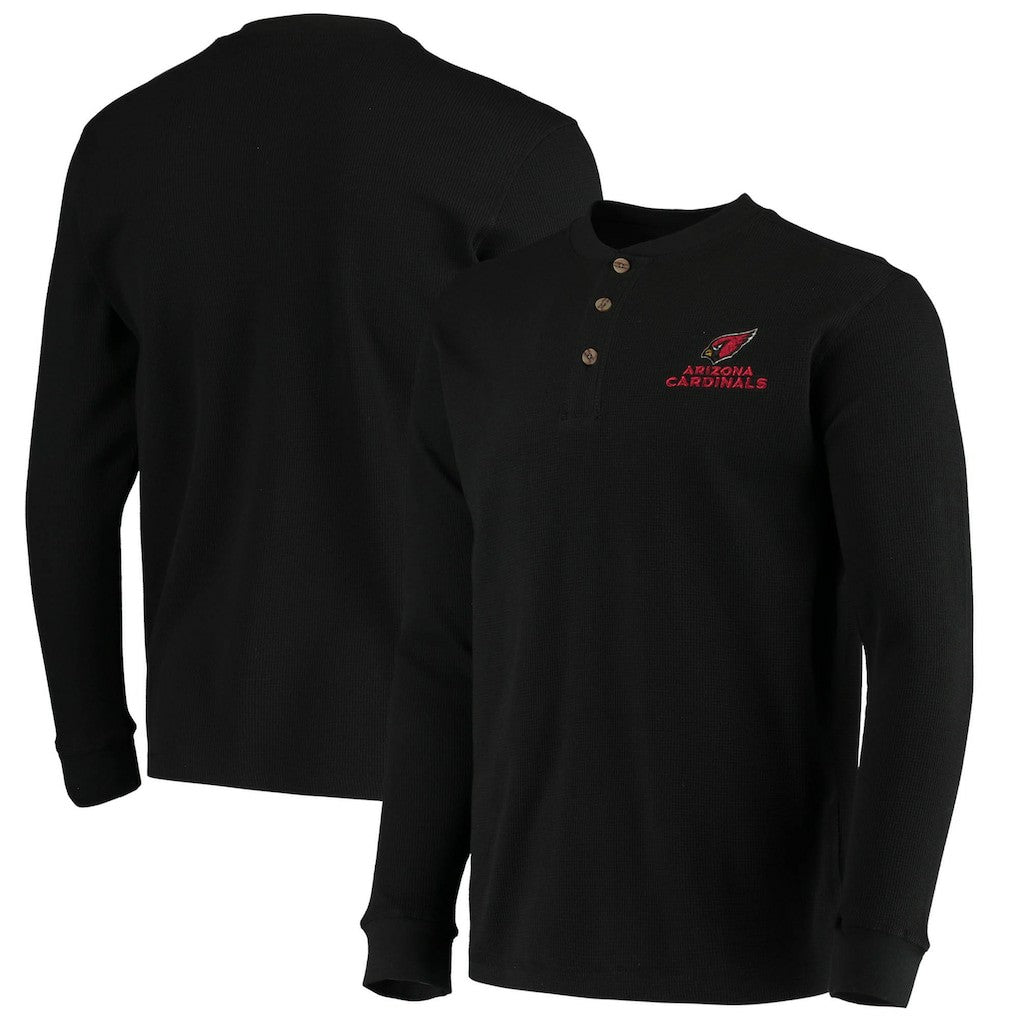 Arizona Cardinals Dunbrooke Logo Maverick Thermal Henley Long Sleeve T-Shirt - Black discount