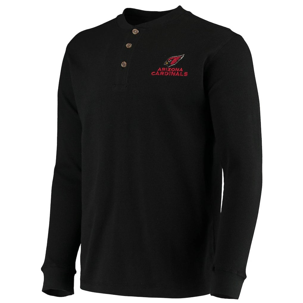 Arizona Cardinals Dunbrooke Logo Maverick Thermal Henley Long Sleeve T-Shirt - Black discount