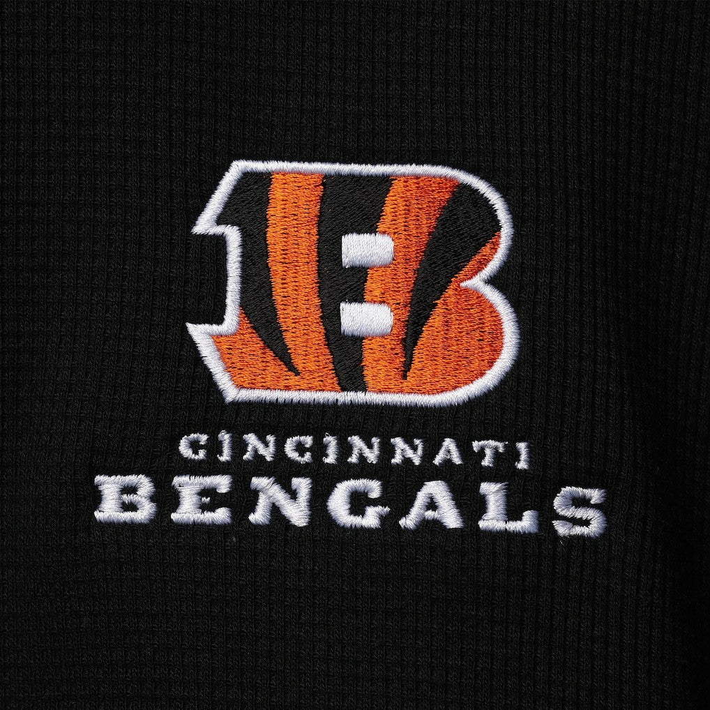 Cincinnati Bengals Dunbrooke Logo Maverick Thermal Henley Long Sleeve T-Shirt - Black for sale