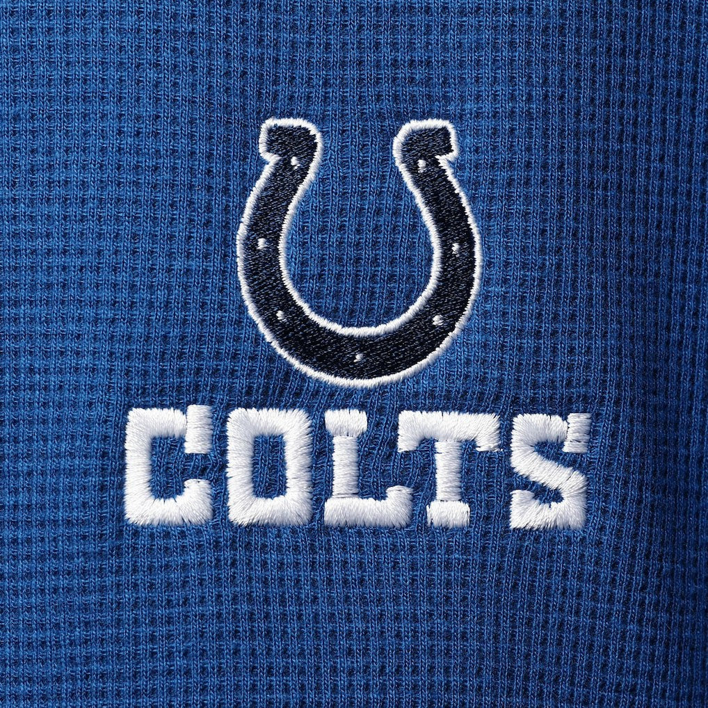 Indianapolis Colts Dunbrooke Logo Maverick Thermal Henley Long Sleeve T-Shirt - Royal cheap