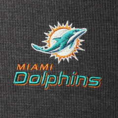 Miami Dolphins Dunbrooke Logo Maverick Thermal Henley Long Sleeve T-Shirt - Charcoal discount