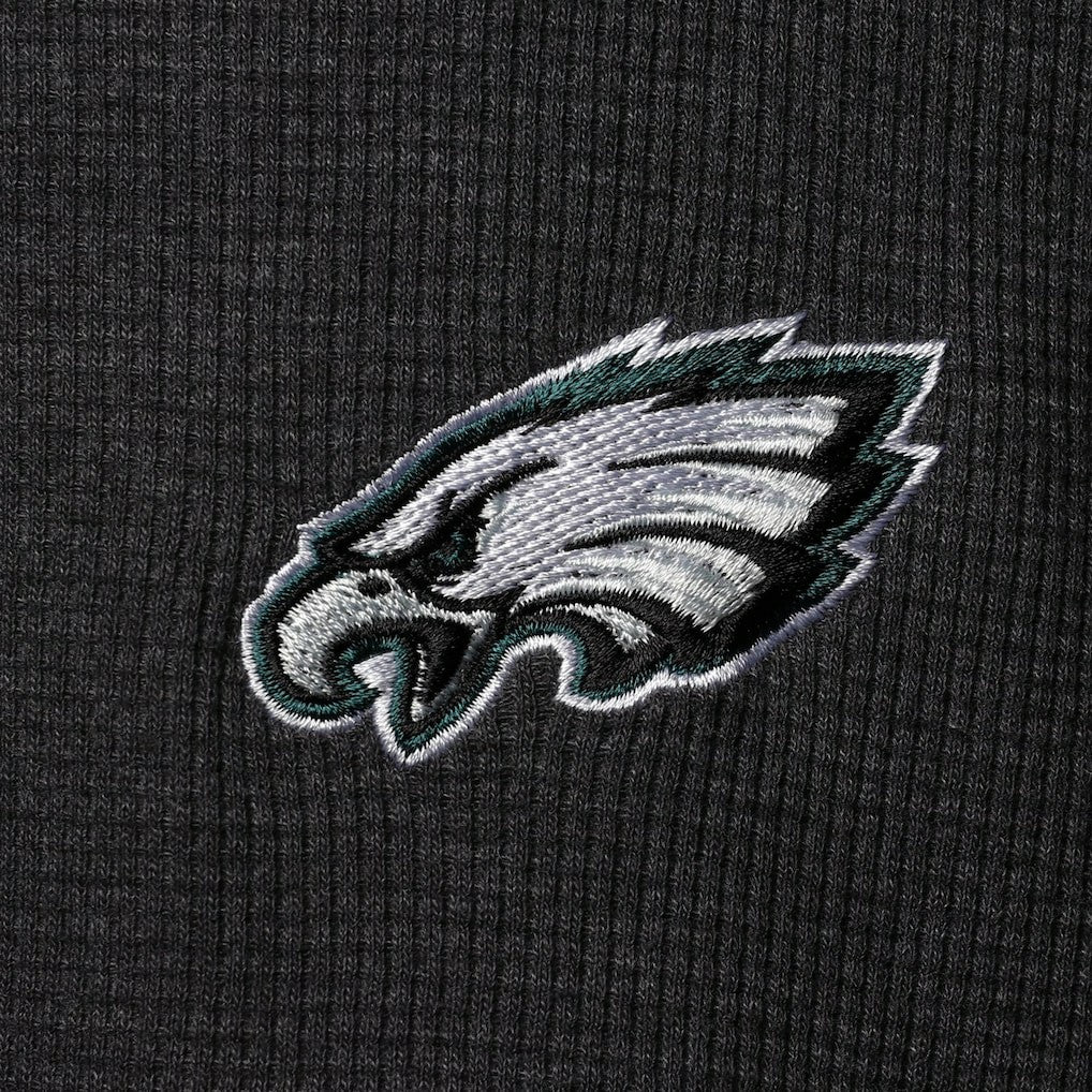 Philadelphia Eagles Dunbrooke Logo Maverick Thermal Henley Long Sleeve T-Shirt - Charcoal on sale