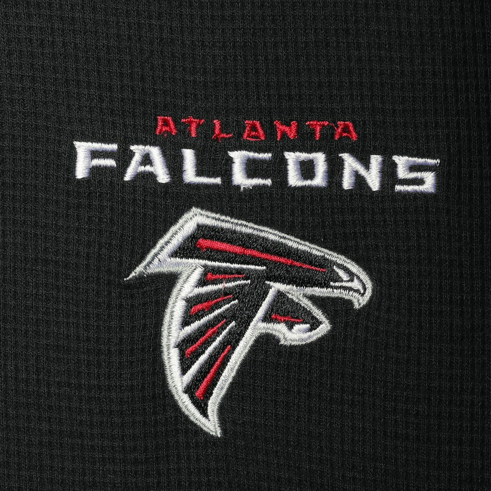 Atlanta Falcons Dunbrooke Logo Maverick Thermal Henley Long Sleeve T-Shirt - Black outlet