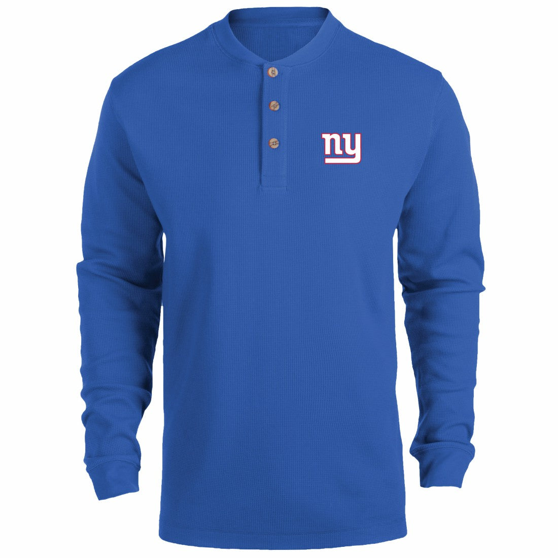New York Giants Dunbrooke Logo Maverick Thermal Henley Long Sleeve T-Shirt - Royal on sale