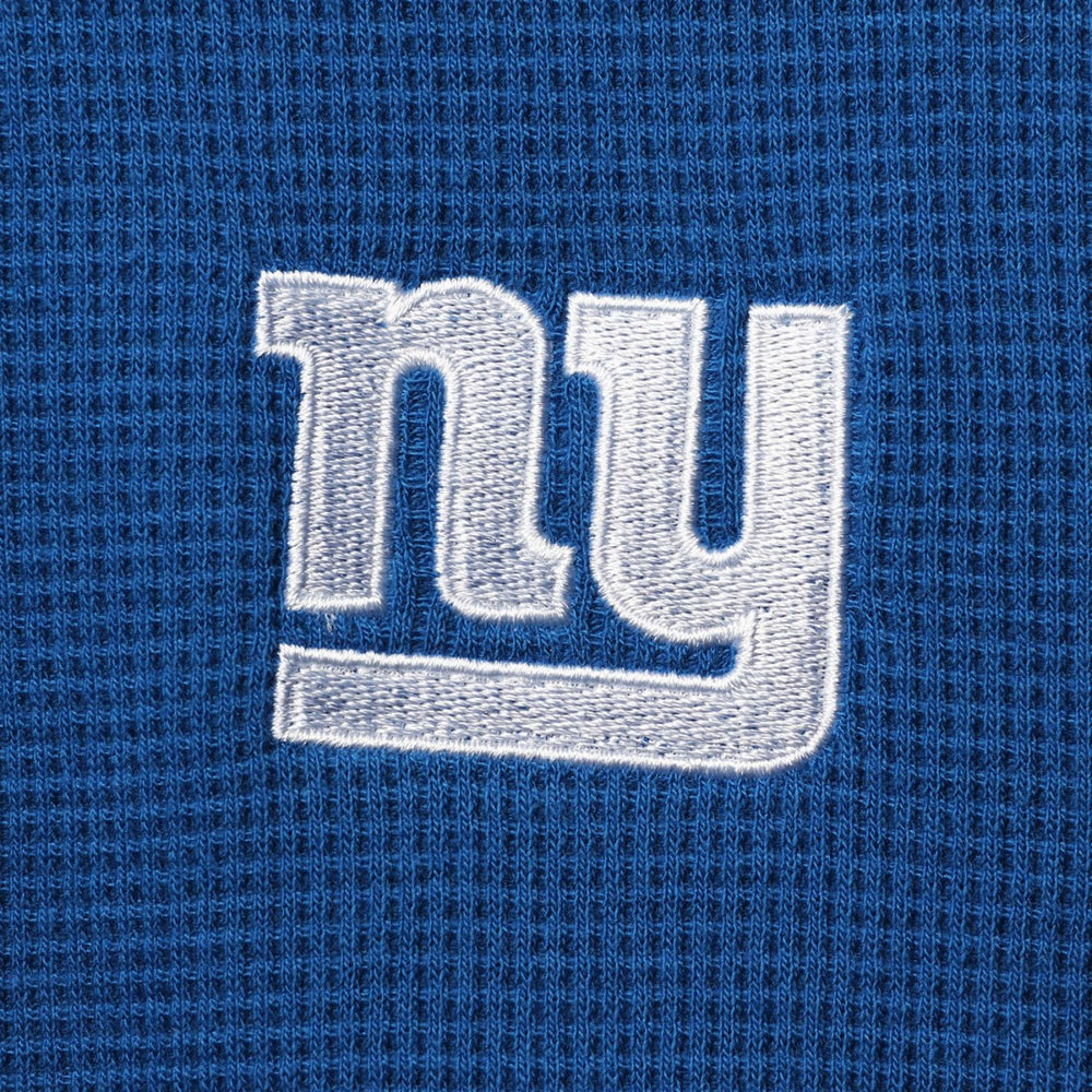 New York Giants Dunbrooke Logo Maverick Thermal Henley Long Sleeve T-Shirt - Royal on sale