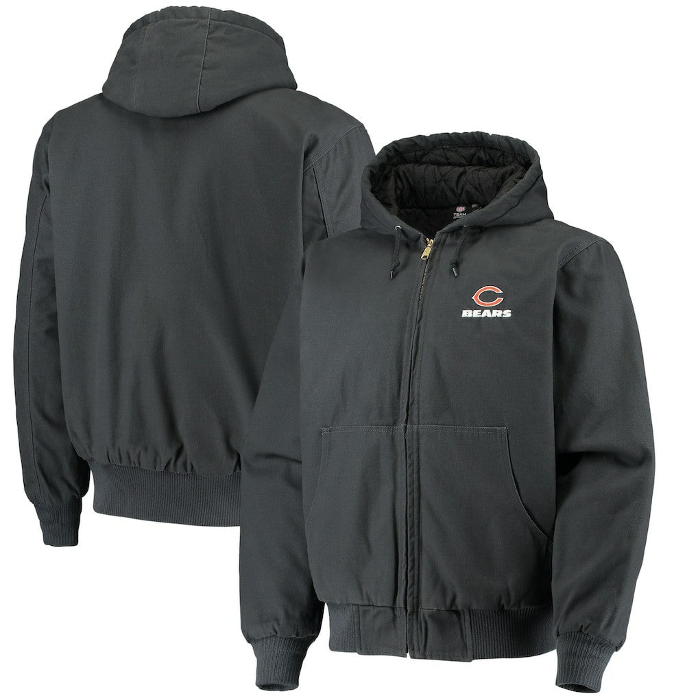 Chicago Bears Dunbrooke Dakota Cotton Canvas Hooded Jacket - Navy outlet