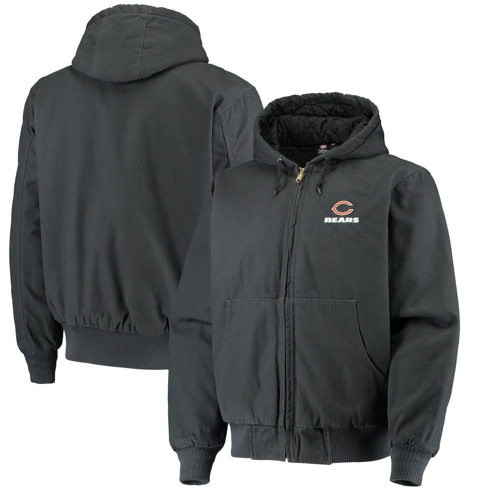 Chicago Bears Dunbrooke Dakota Cotton Canvas Hooded Jacket - Navy outlet