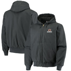 Chicago Bears Dunbrooke Dakota Cotton Canvas Hooded Jacket - Navy outlet