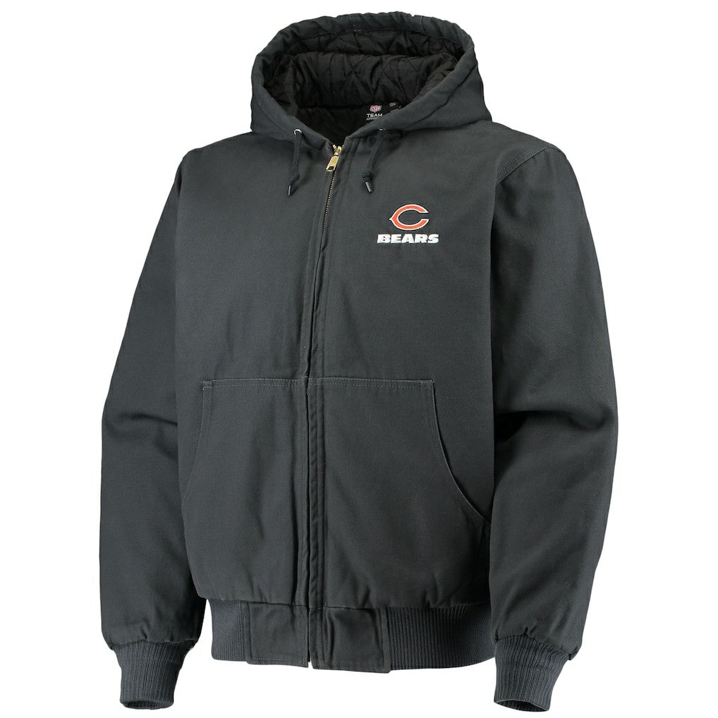 Chicago Bears Dunbrooke Dakota Cotton Canvas Hooded Jacket - Navy outlet